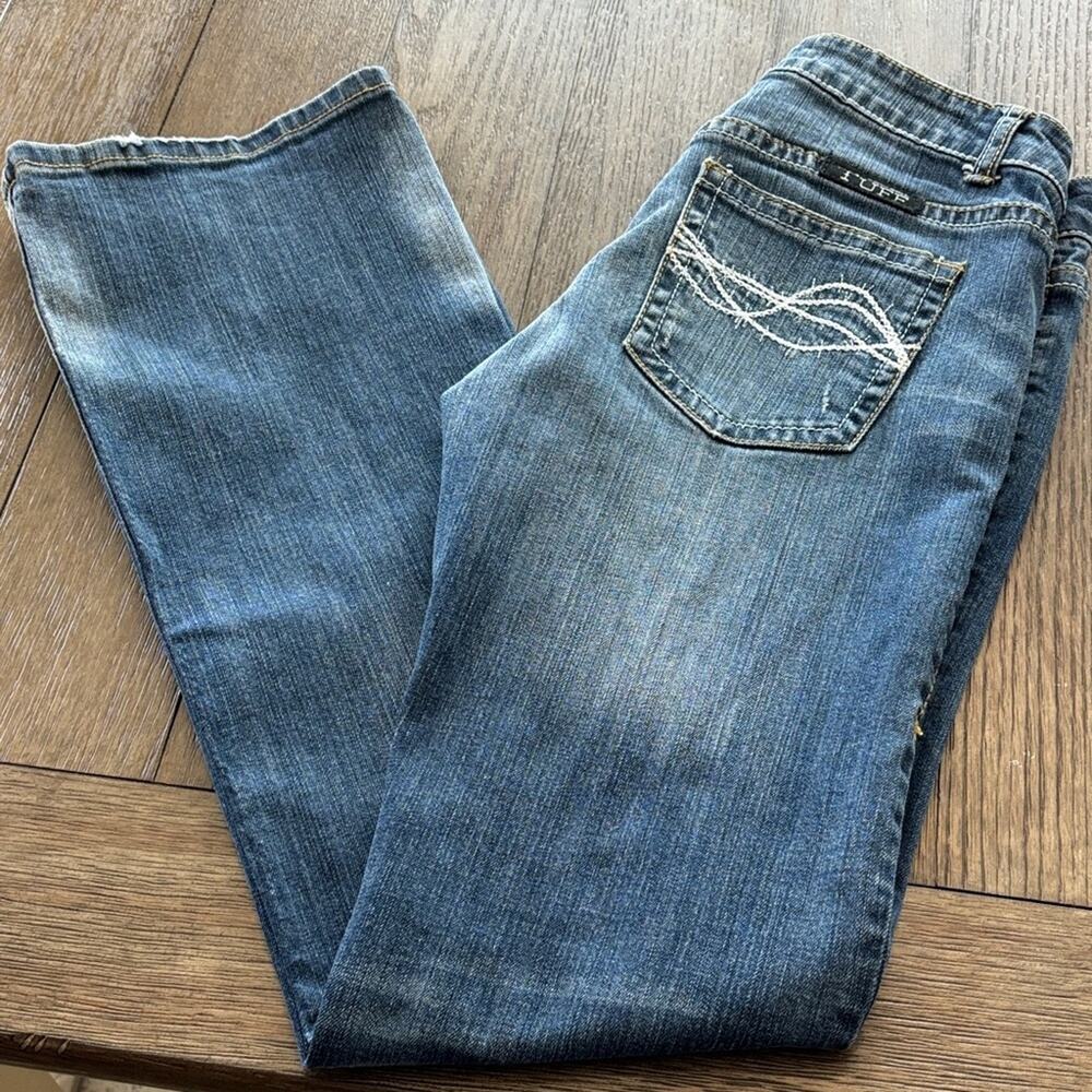 Cowgirl Tuff Classic Straight Leg Blue Jeans 28x35 - Picture 16 of 16